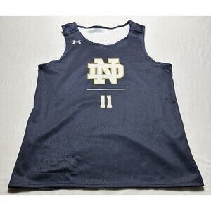 Notre Dame Fighting Irish Under Armour Reversible Basketball Women's Large *READ